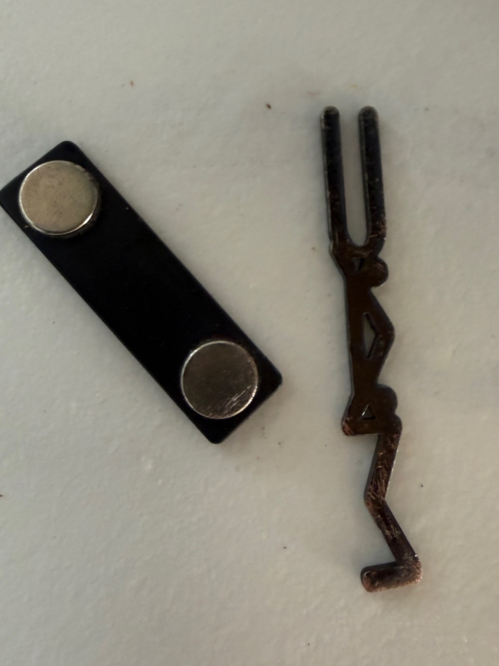 Unique Vintage Black and Copper Cuff Link Set